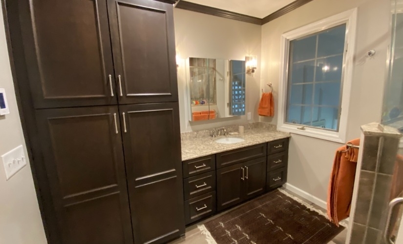 Symphony in Bronze Bathroom near Ann Arbor Michigan