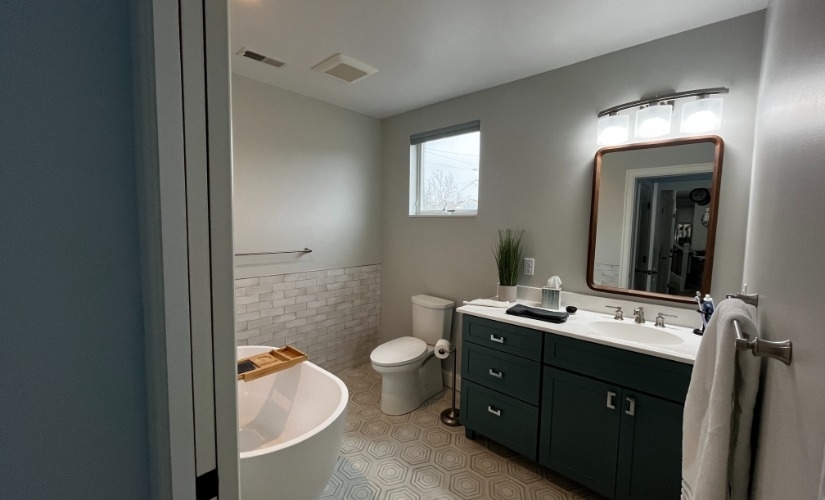 Modern Serenity: A Bathroom Transformation Bathroom near Ann Arbor Michigan