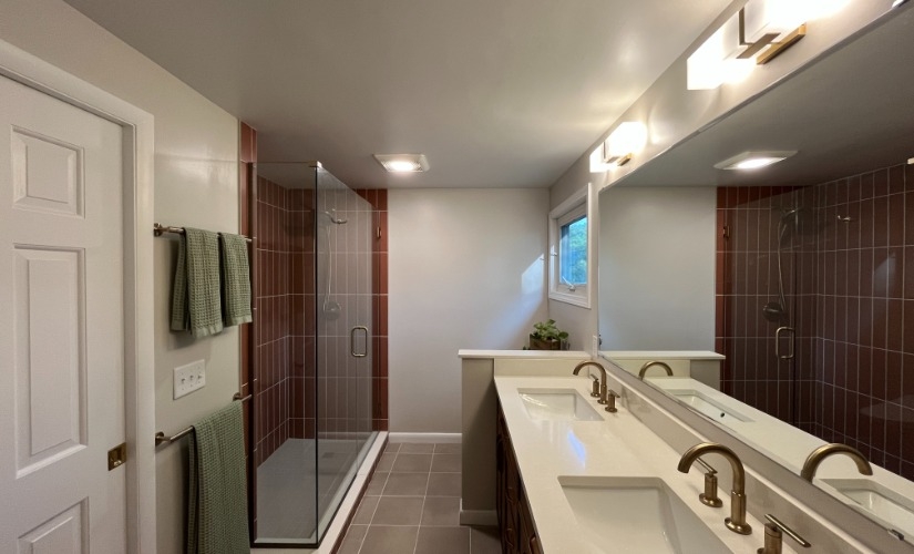 Primary Bathroom Transformation Bathroom near Ann Arbor Michigan